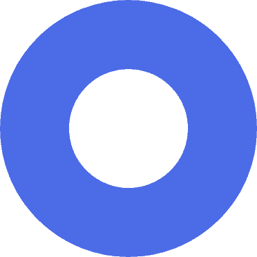 A blue circle