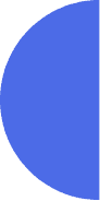 Blue half circle