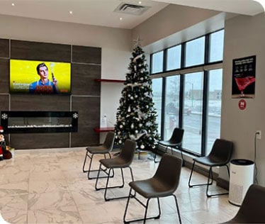 Lobby with TV